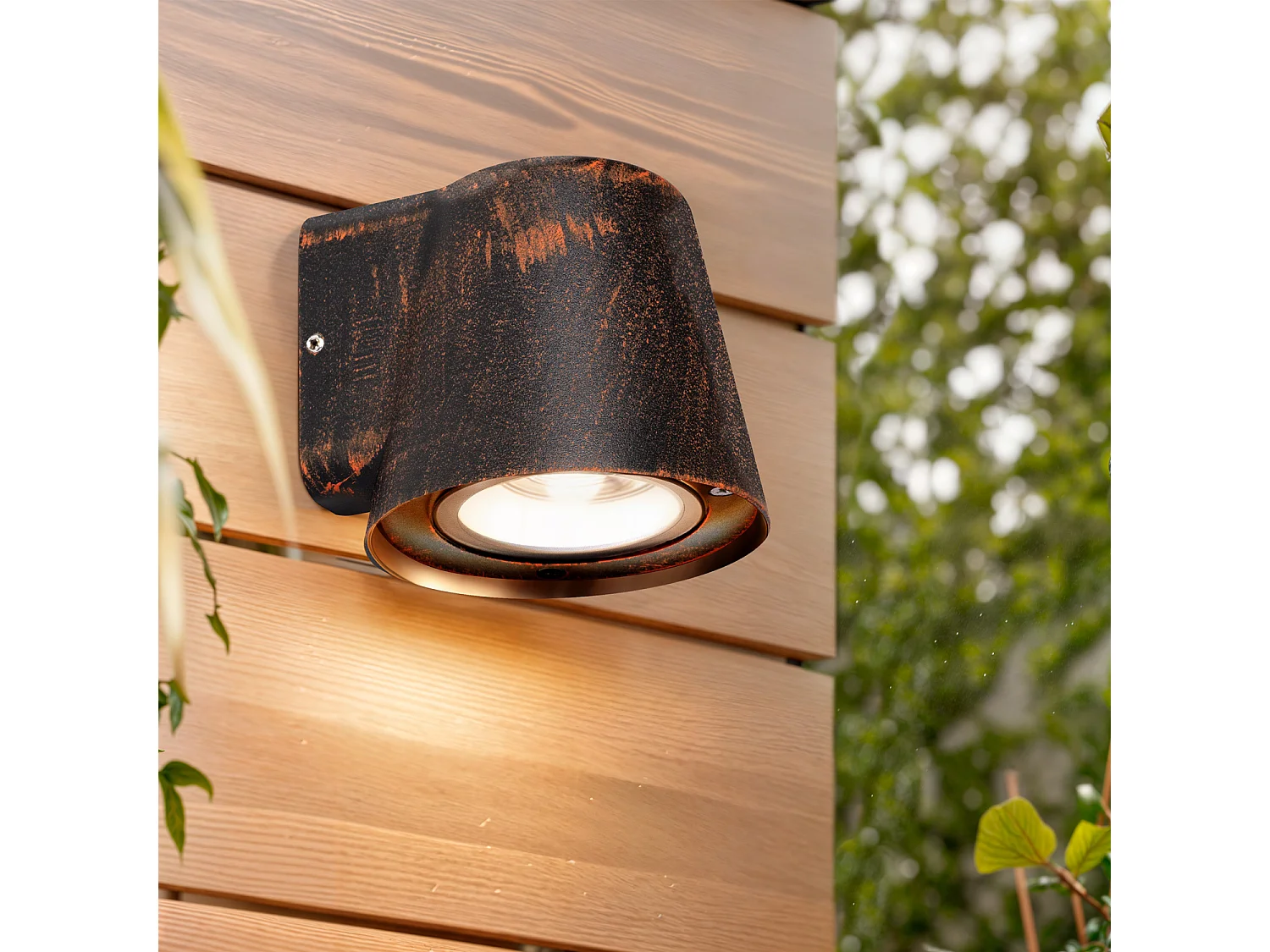 Applique da Parete per Esterni Alluminio Darjan Wengè