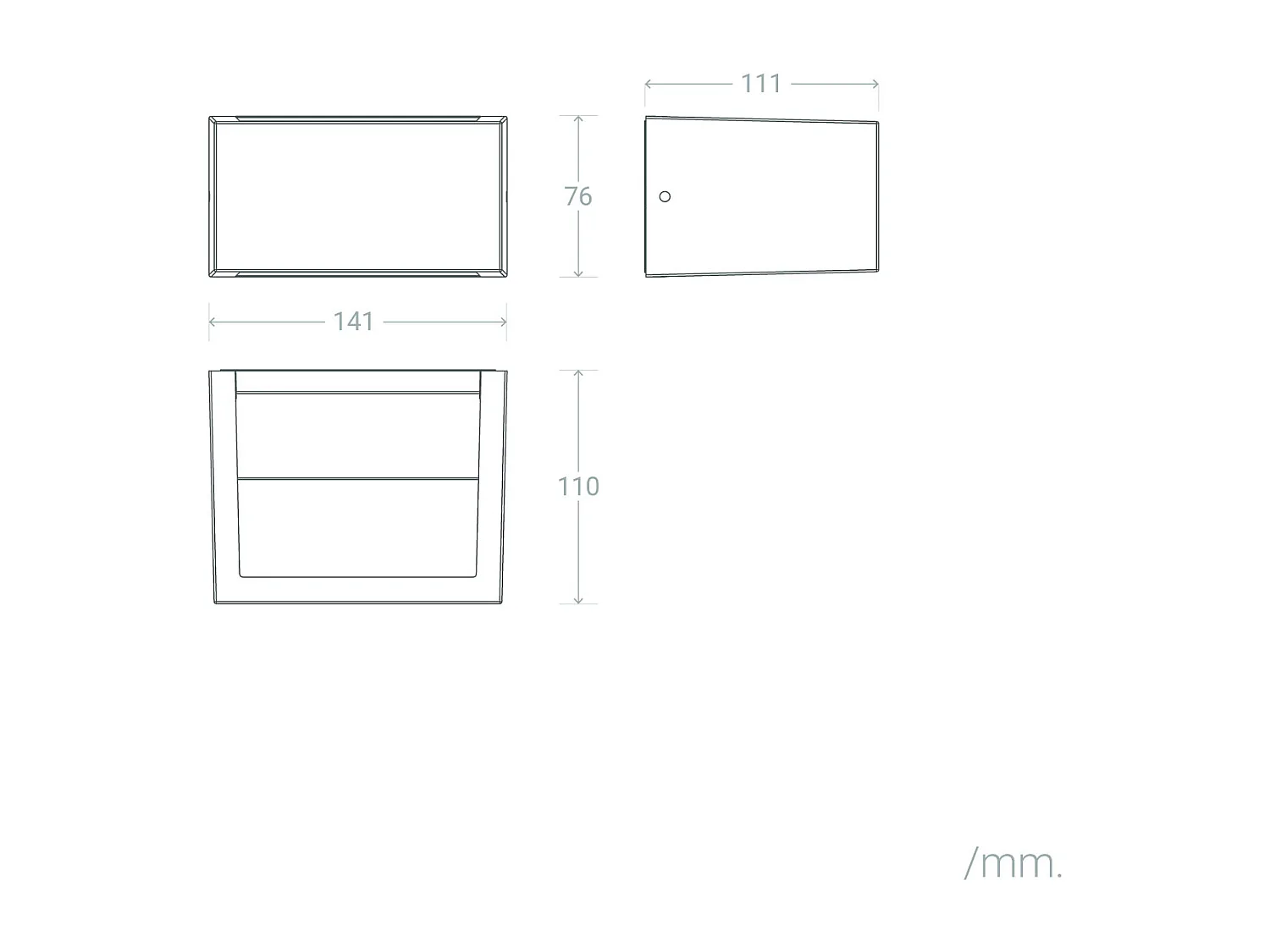 Aplique de Pared Exterior LED 9W Aluminio Iluminación Doble Cara CCT Seleccionable Sheffield Antracita