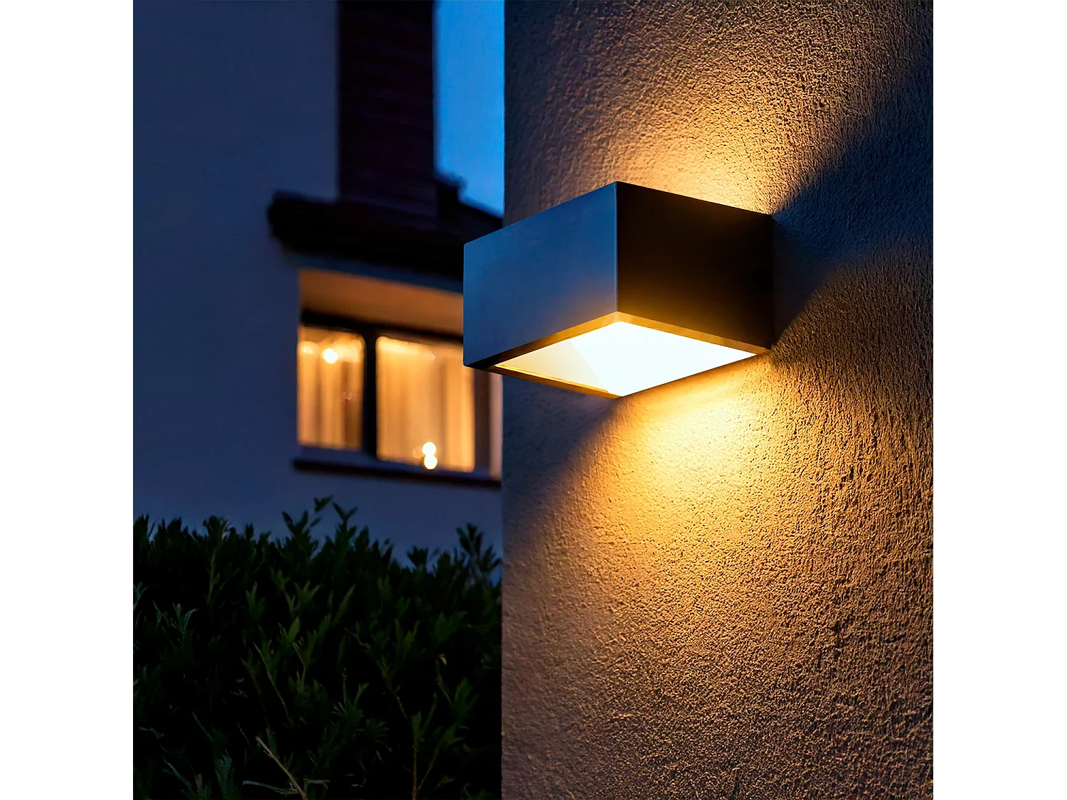 Applique Murale LED Extérieure 9 W Aluminium Éclairage Double Face CCT Sélectionnable Sheffield Anthracite