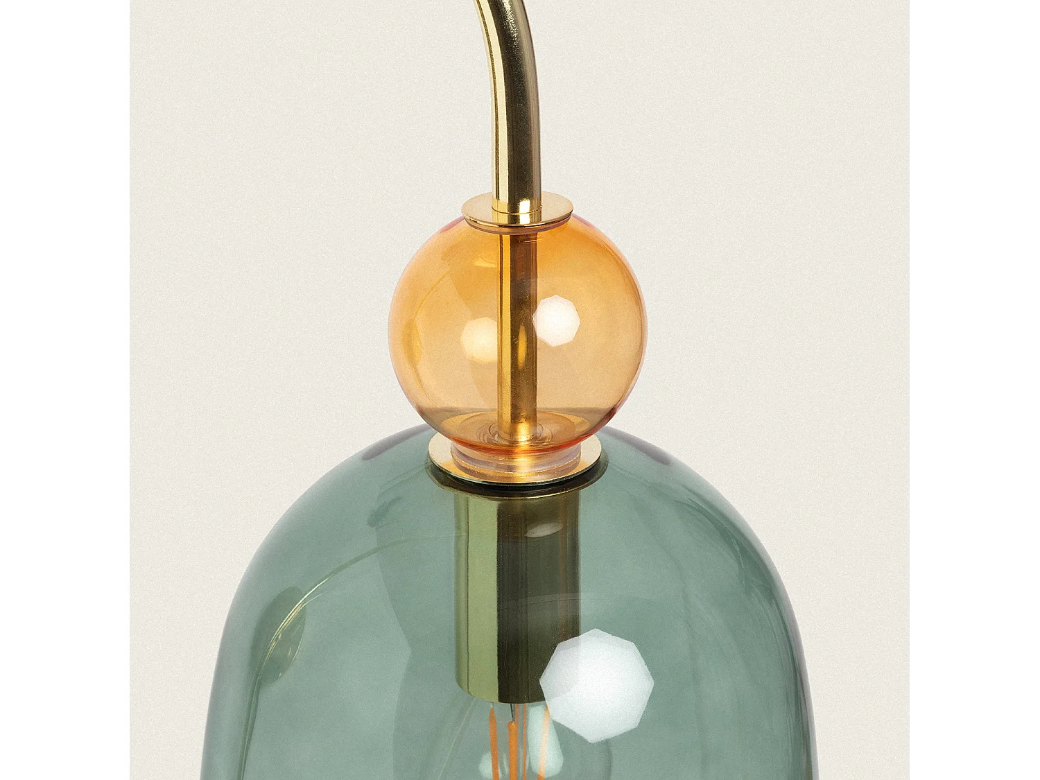 Lampada da Parete Metallo e Vetro Baudelaire Verde