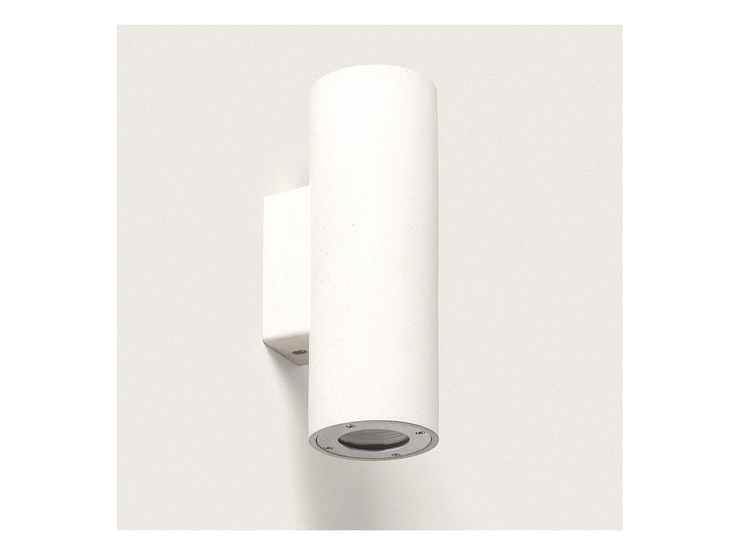Applique Murale LED Extérieure Ciment Banjar Éclairage Double Face Blanc