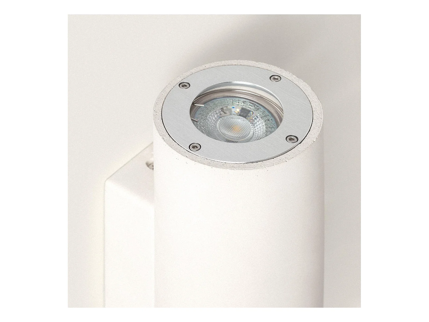 Applique Murale LED Extérieure Ciment Banjar Éclairage Double Face Blanc