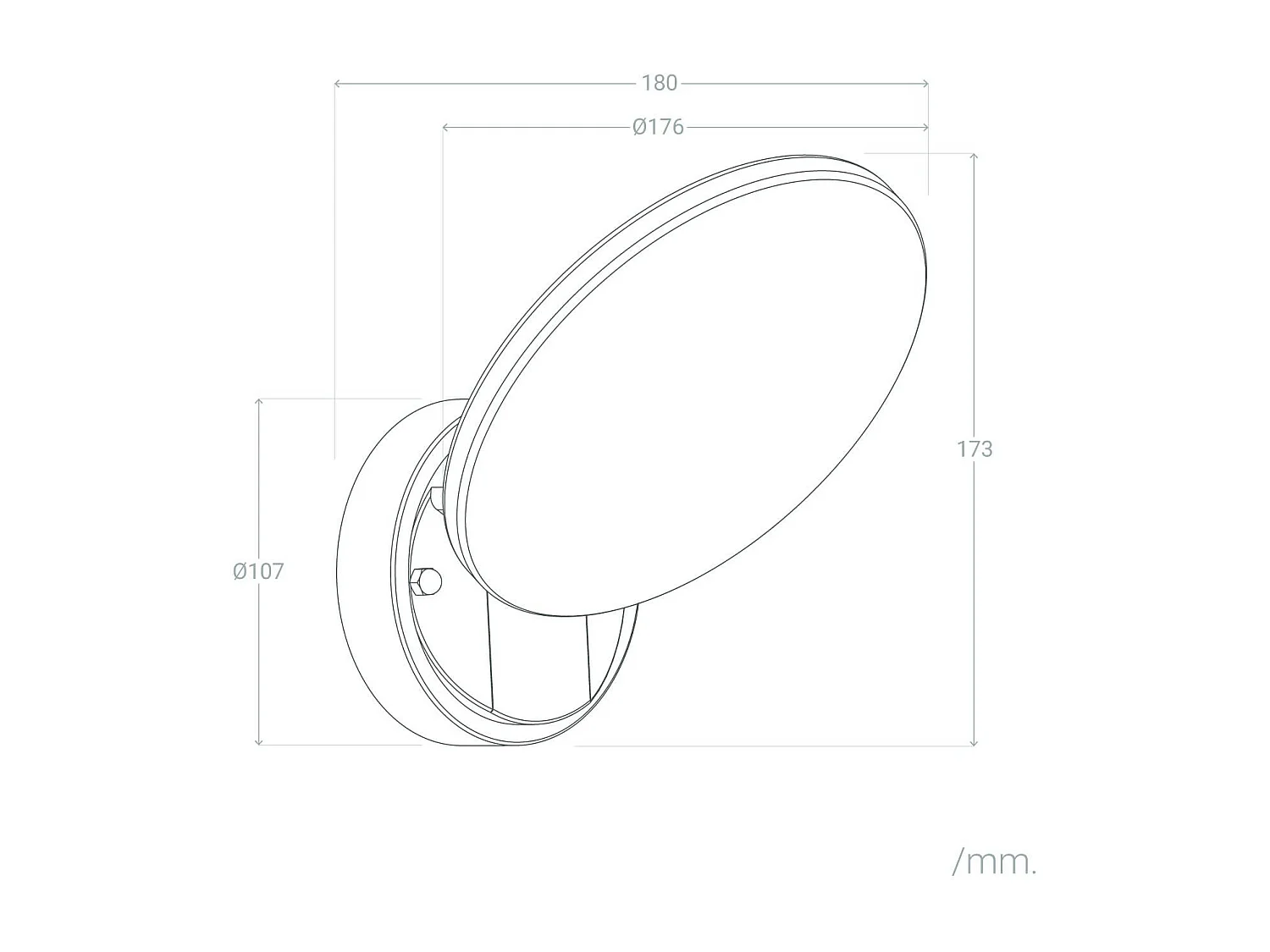 Applique da Parete per Esterni LED 9W Kora Nero