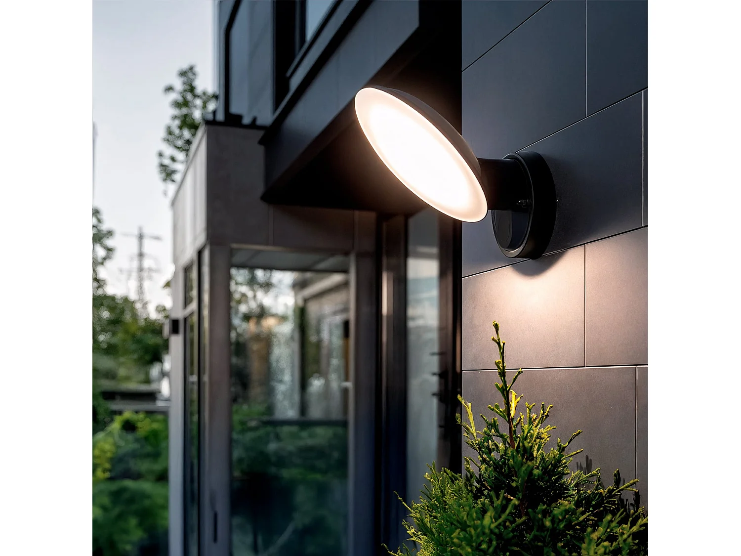 Applique da Parete per Esterni LED 9W Kora Nero