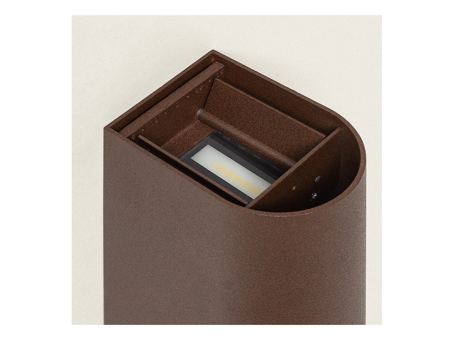 Aplique de Pared Exterior LED 10W Aluminio Iluminación Doble Cara CCT Seleccionable Denny Round Large Antracita