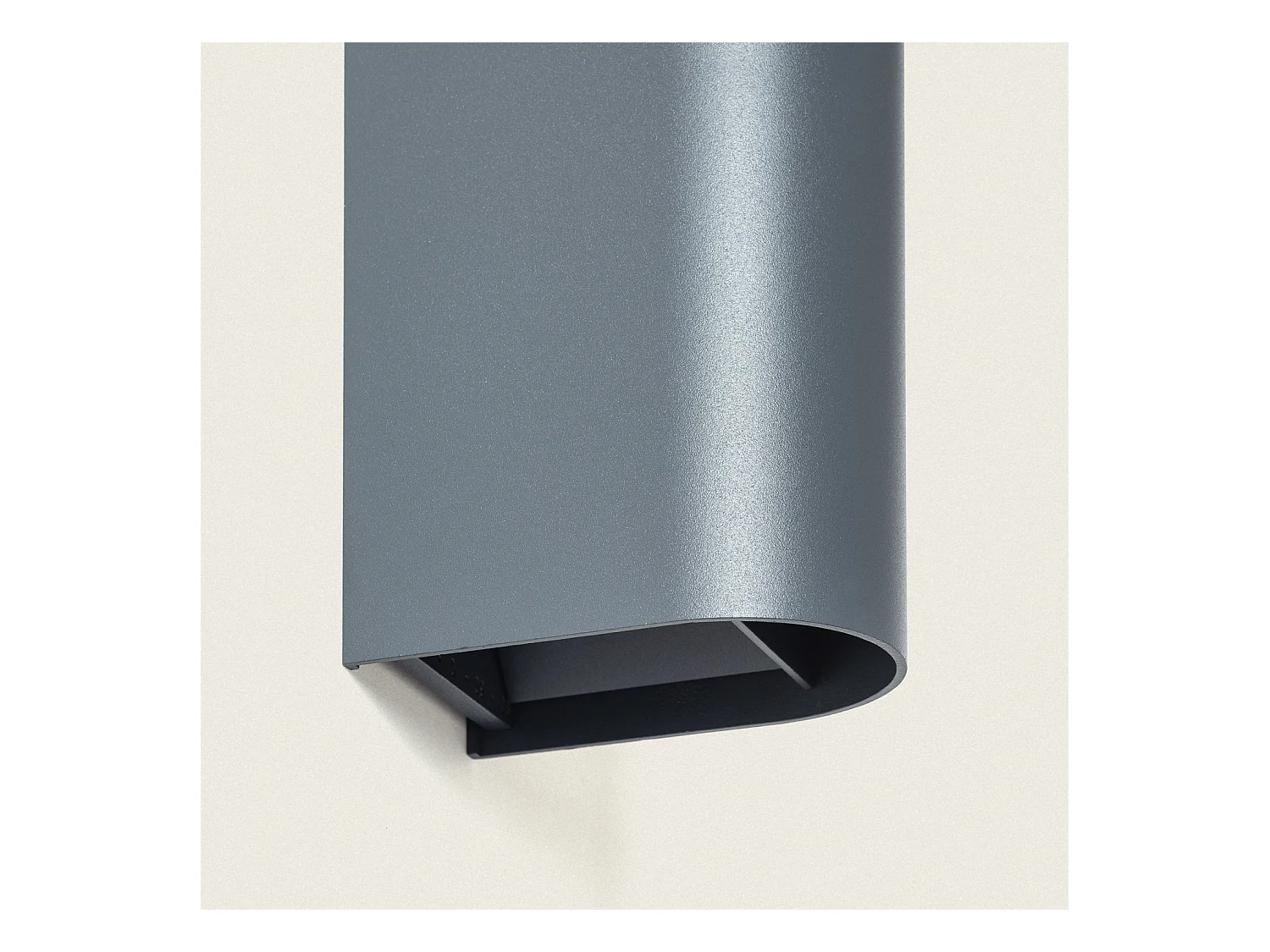 Aplique de Pared Exterior LED 10W Aluminio Iluminación Doble Cara CCT Seleccionable Denny Round Large Antracita