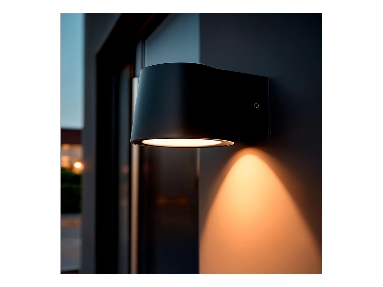 Applique Murale Extérieure LED 7W Aluminium Dumai Noir mat