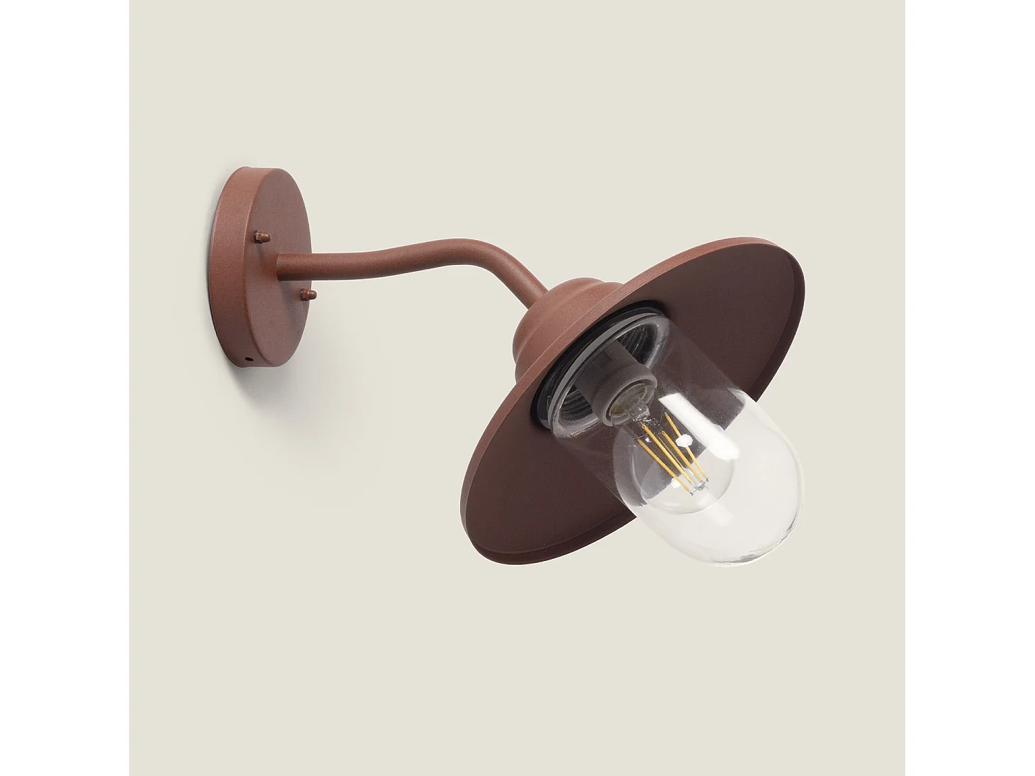 Lampada da Parete per Esterno Metallo Perth Ossido