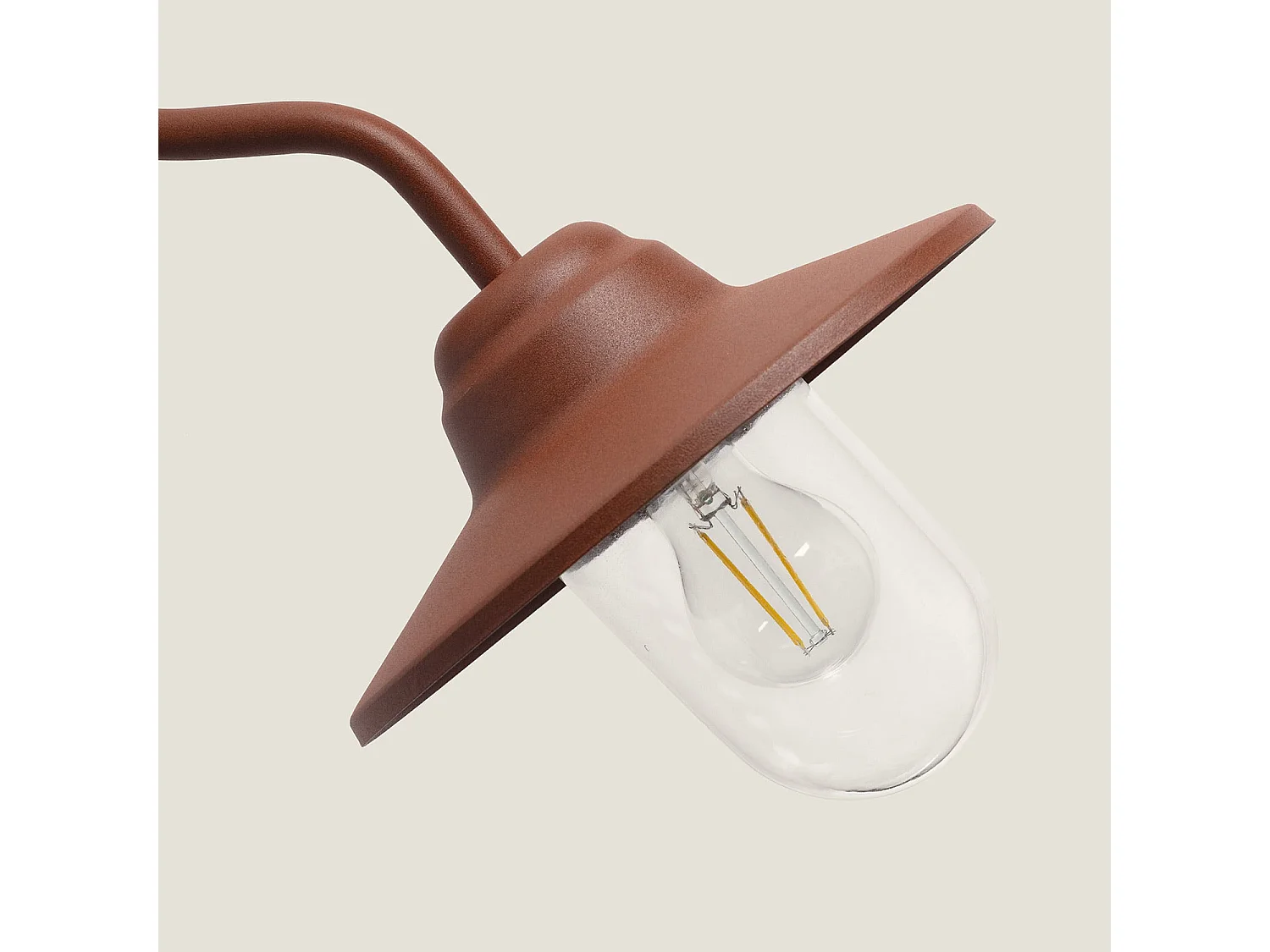 Lampada da Parete per Esterno Metallo Perth Ossido