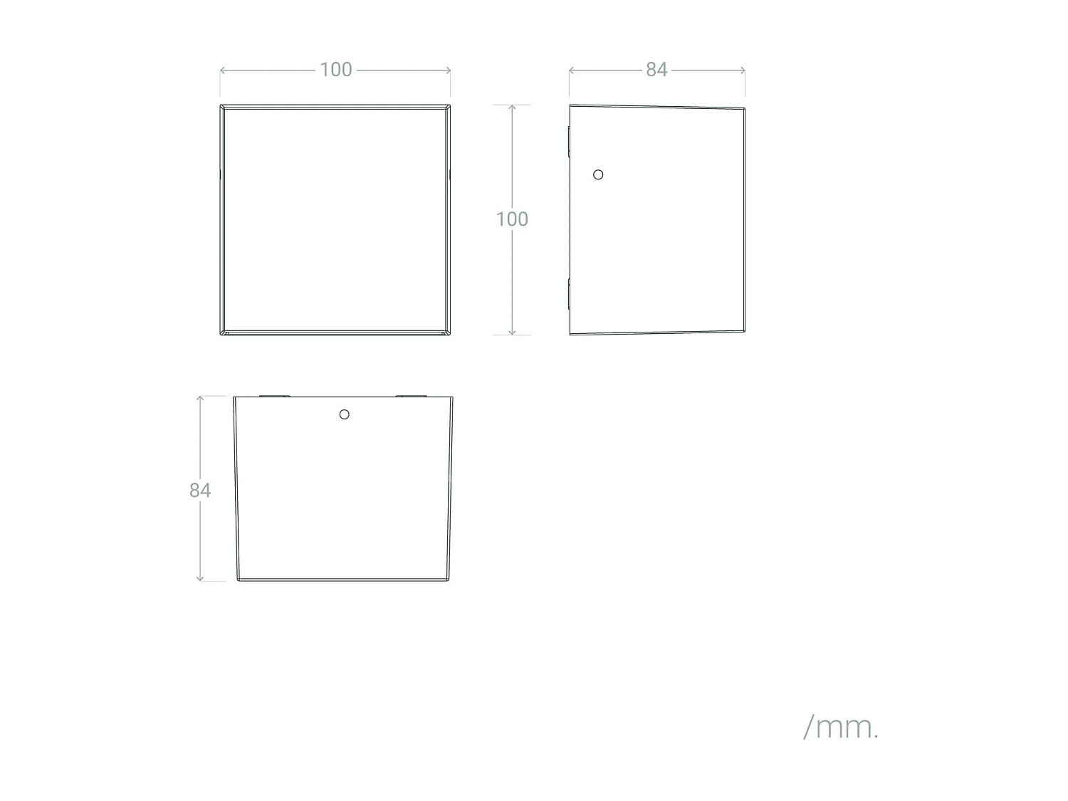 Applique da Parete per Esterno LED 10W Alluminio CCT Selezionabile Denny Ossido
