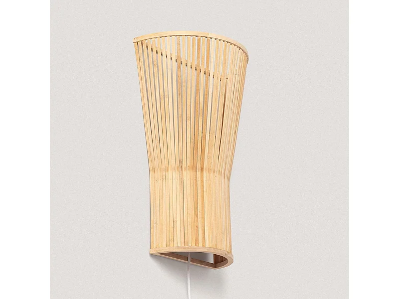 Aplique de Pared Bambú Zahara ILUZZIA Natural