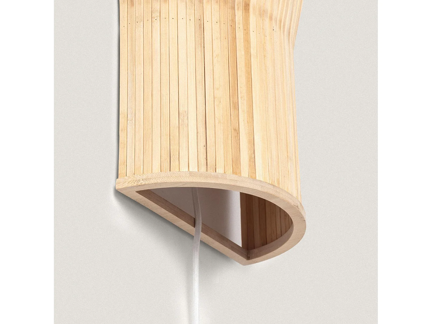 Aplique de Pared Bambú Zahara ILUZZIA Natural