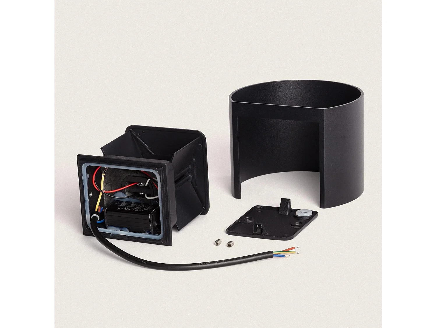 Applique da Parete per Esterni LED 6W Alluminio Superficie Arhus Nero