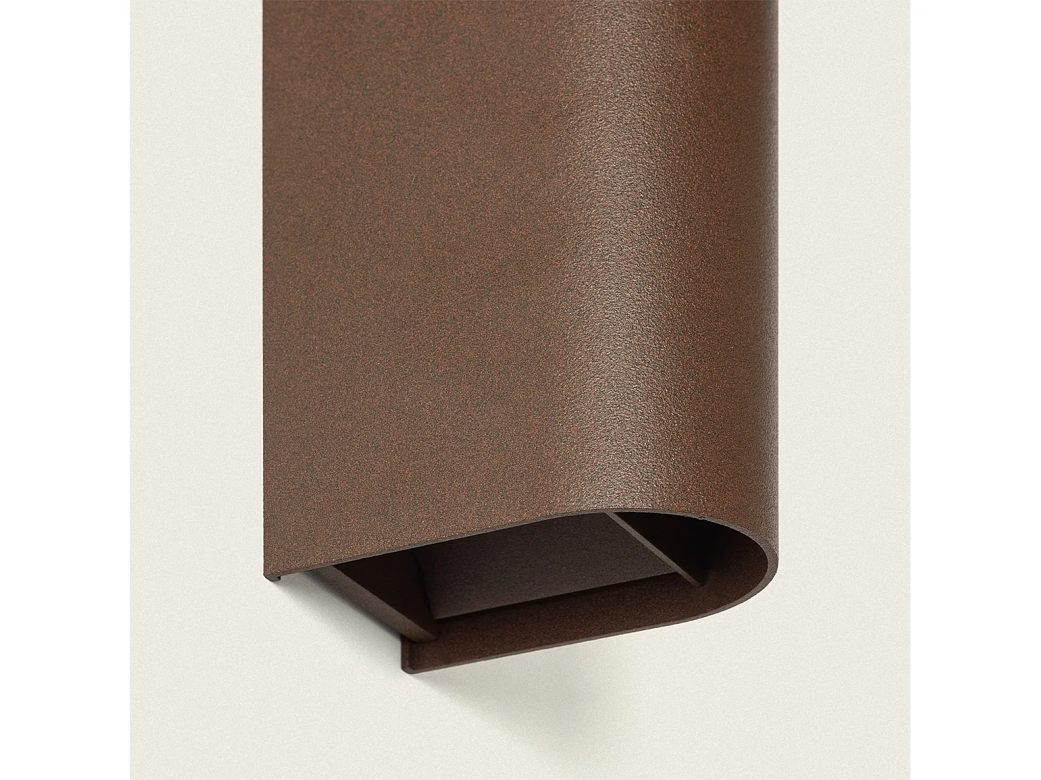 Aplique de Pared Exterior LED 10W Aluminio Iluminación Doble Cara CCT Seleccionable Denny Round Large Óxido