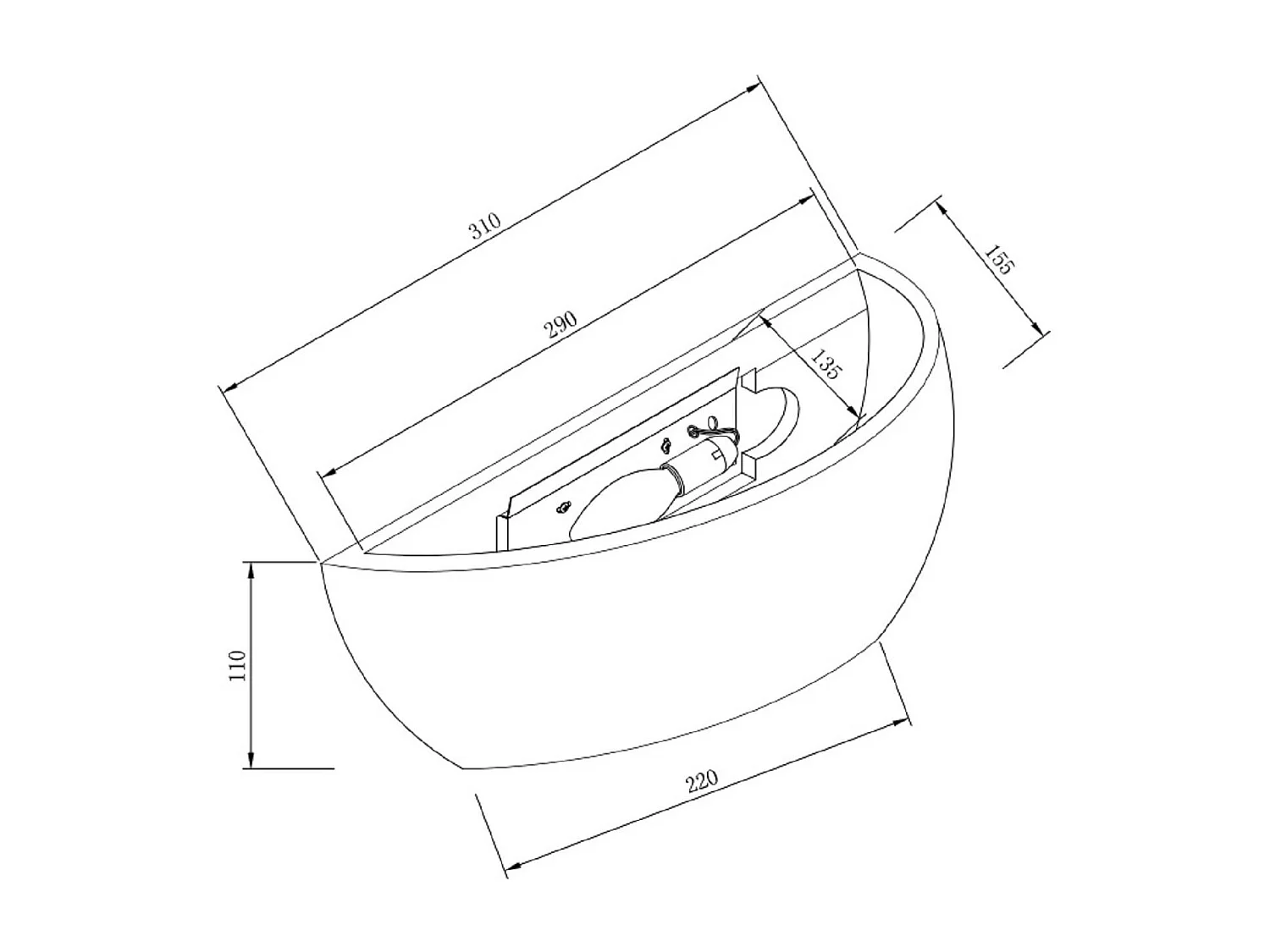 Aplique de Pared Yeso Bexley Blanco