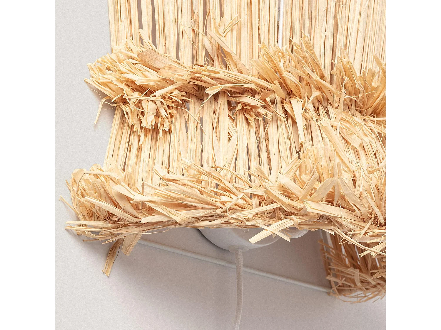 Applique Murale Raphia Alhena ILUZZIA  Naturel