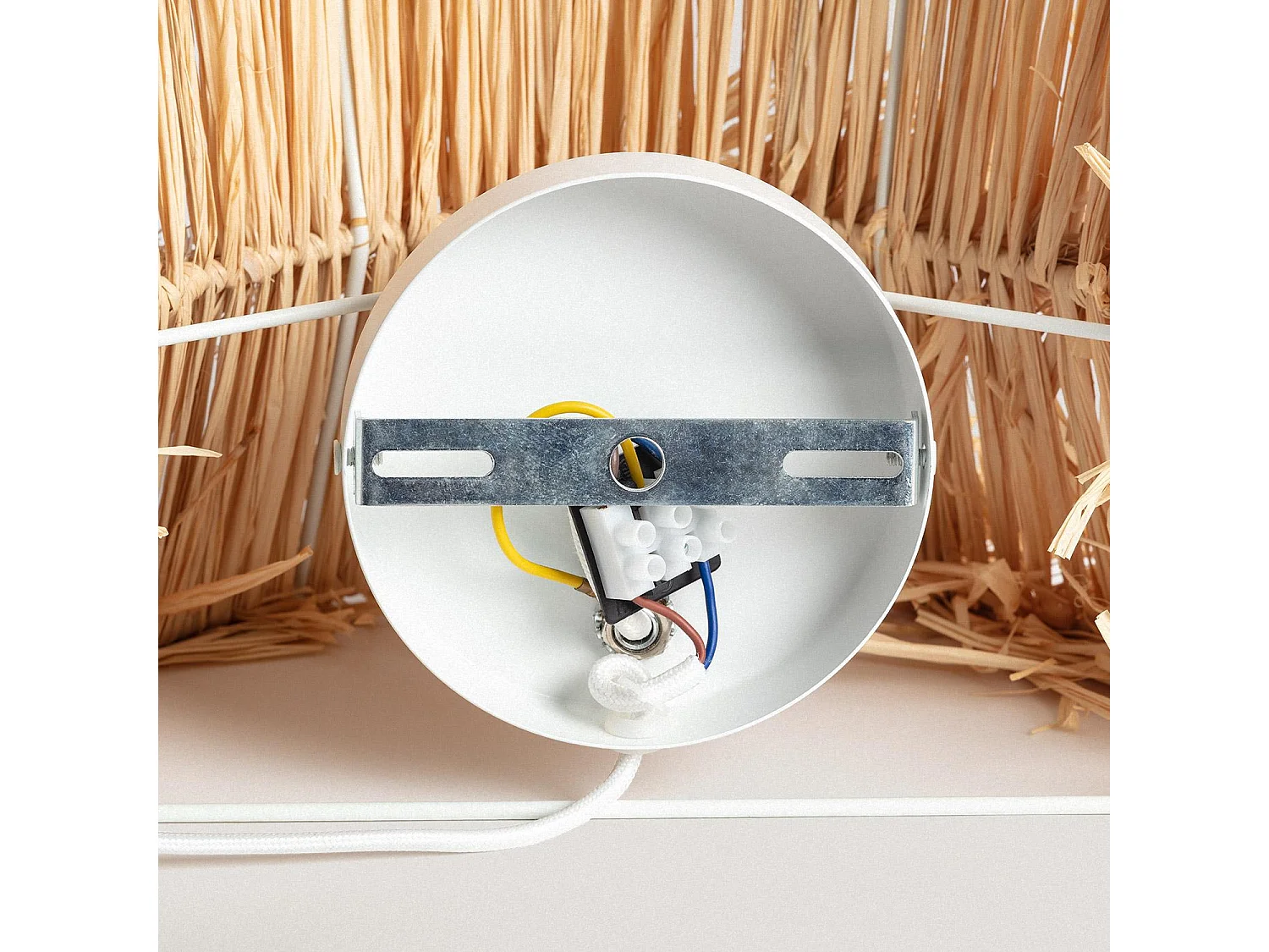 Applique Murale Raphia Alhena ILUZZIA  Naturel