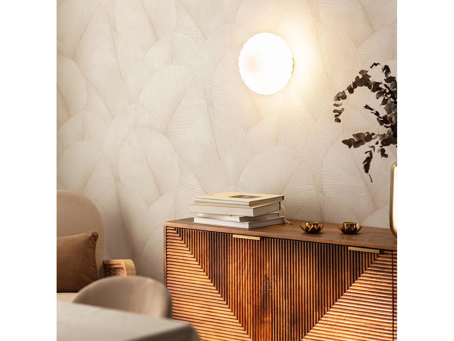 Applique Murale Verre Celina Blanc