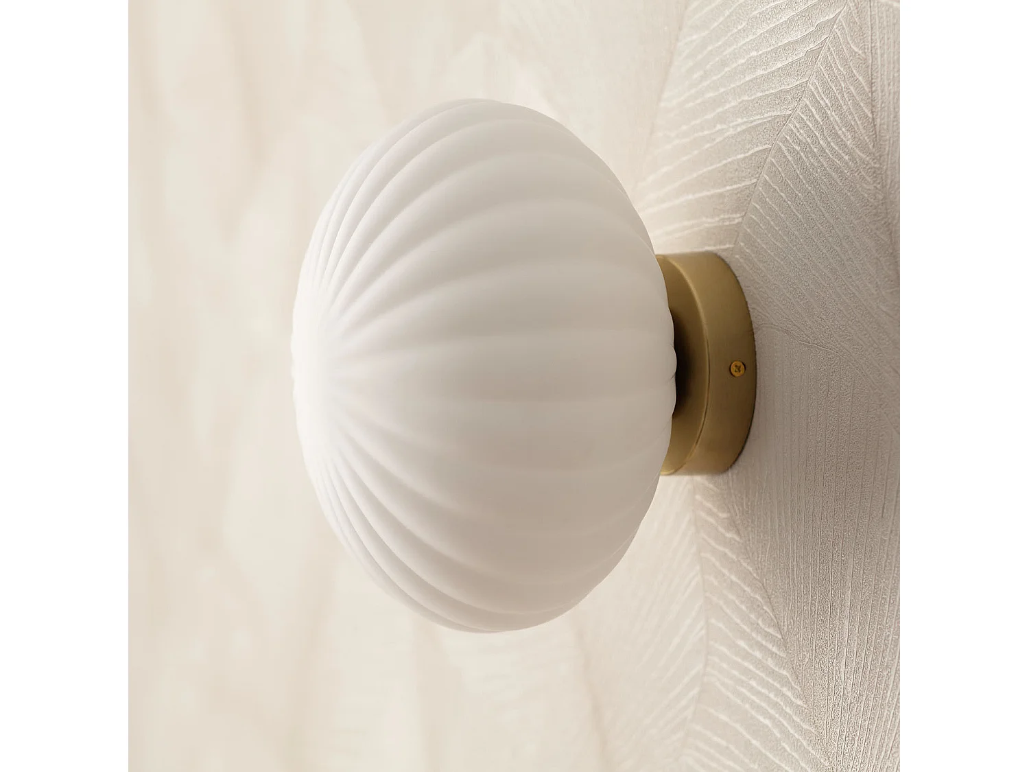 Applique da Parete Vetro Celina Bianco