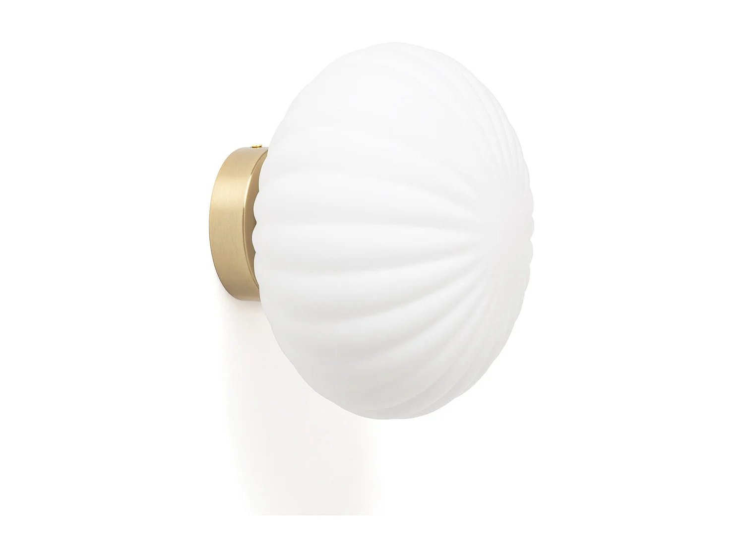 Aplique de Pared Cristal y Metal Celina Blanco