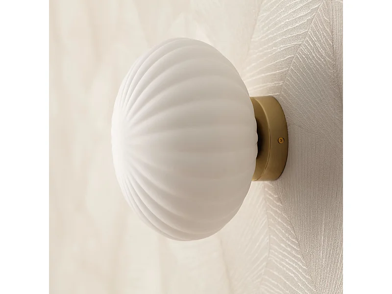 Applique Murale Verre Celina Blanc