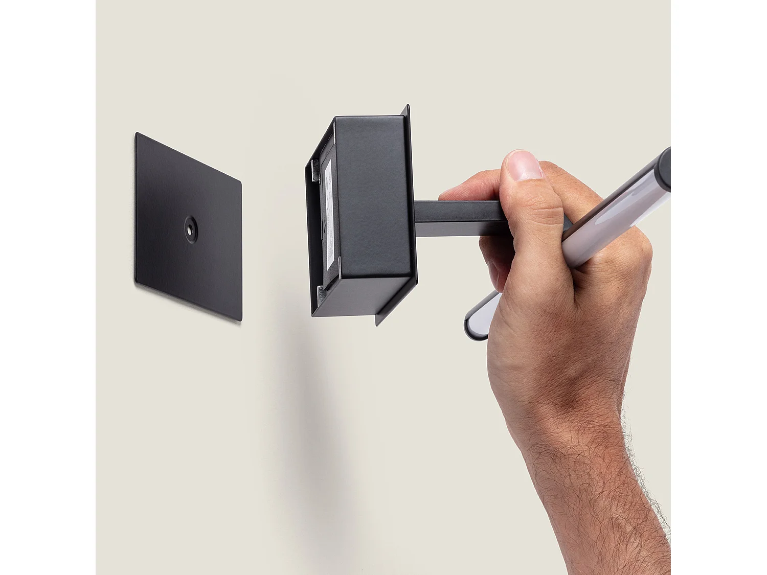 Applique LED pour Cadres 1,8W Slimlight à Piles Noir mat