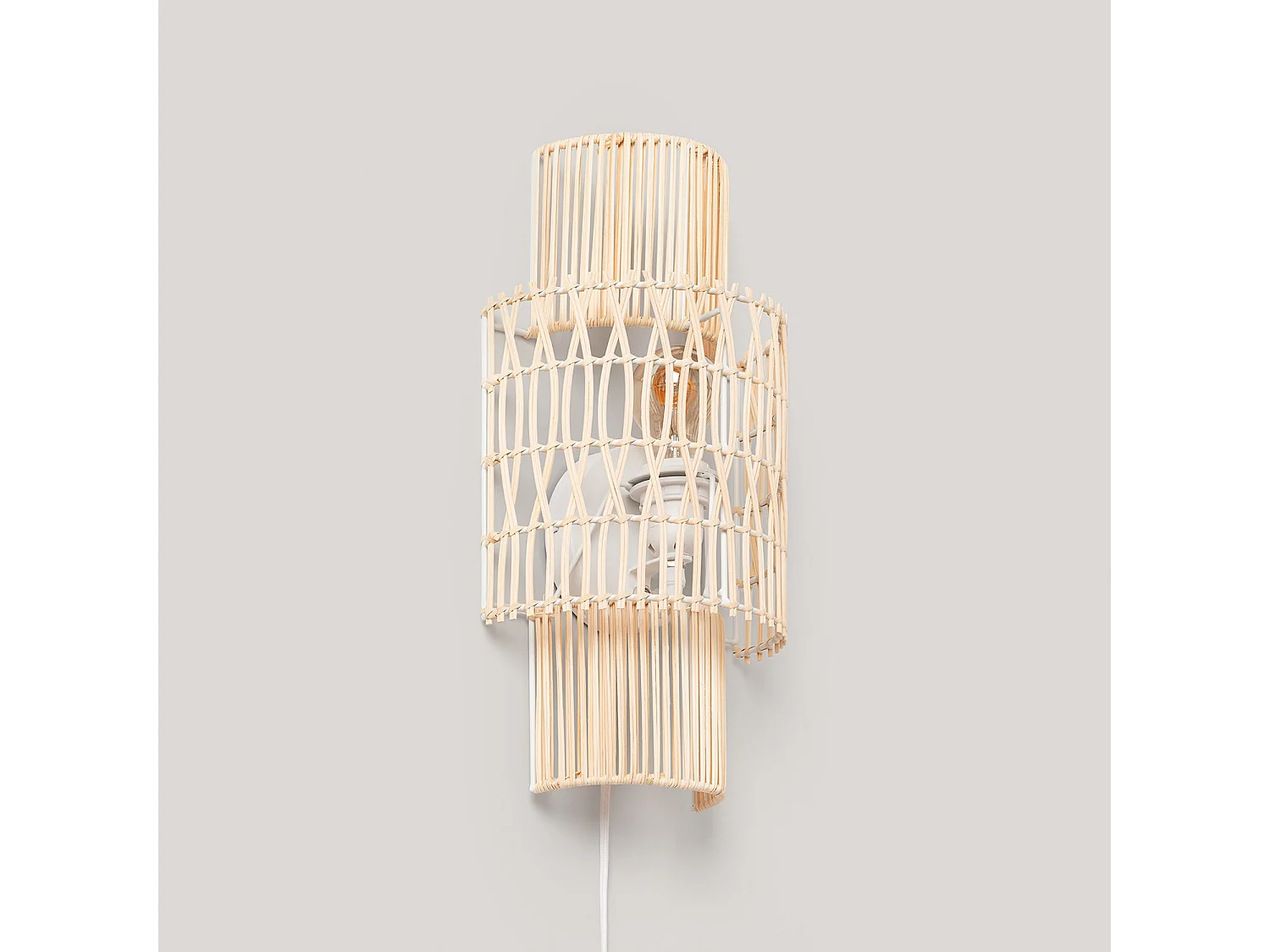 Applique da Parete Carta Intercciata Masego ILUZZIA Naturale