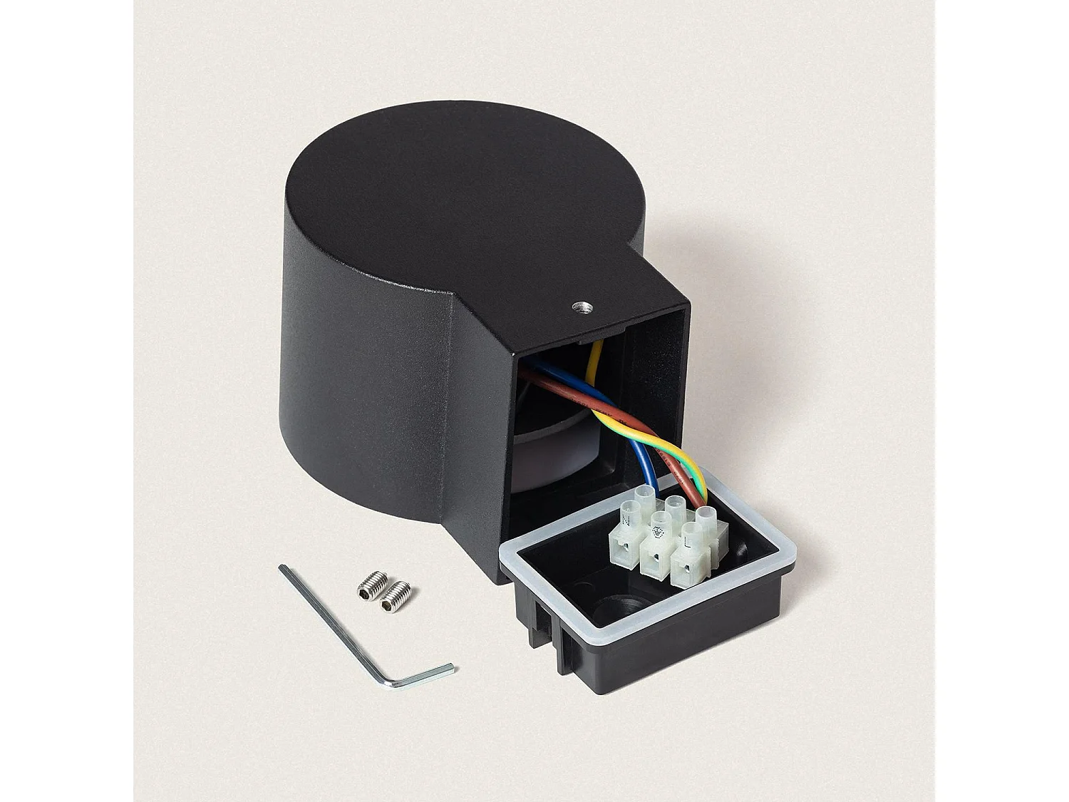 Applique da Parete per Esterni LED 7W Alluminio Kudu Nero Opaco