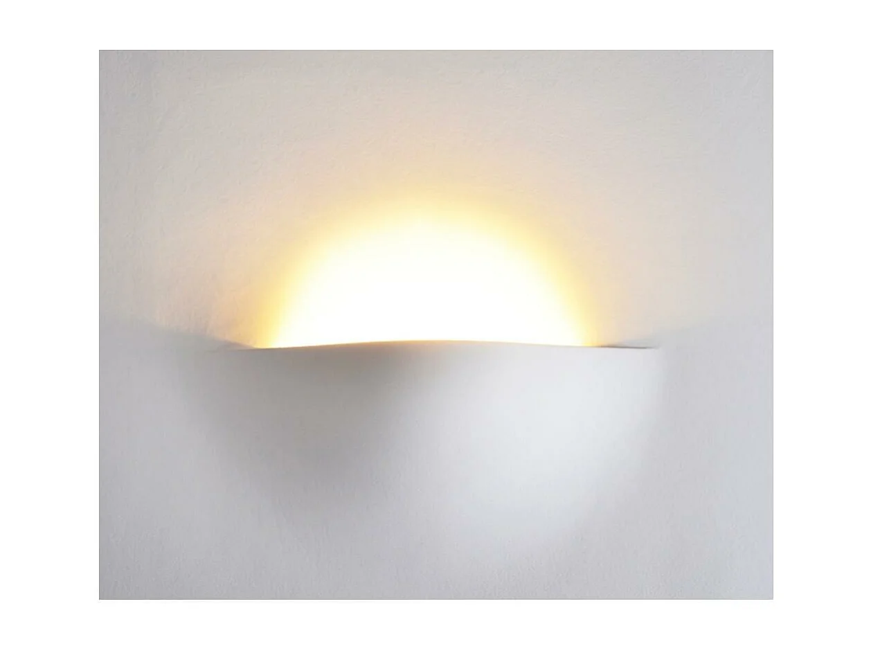 Applique da Parete Integrazione Cartongesso per Lampadina LED G9 Foro 403x403 mm Bianco