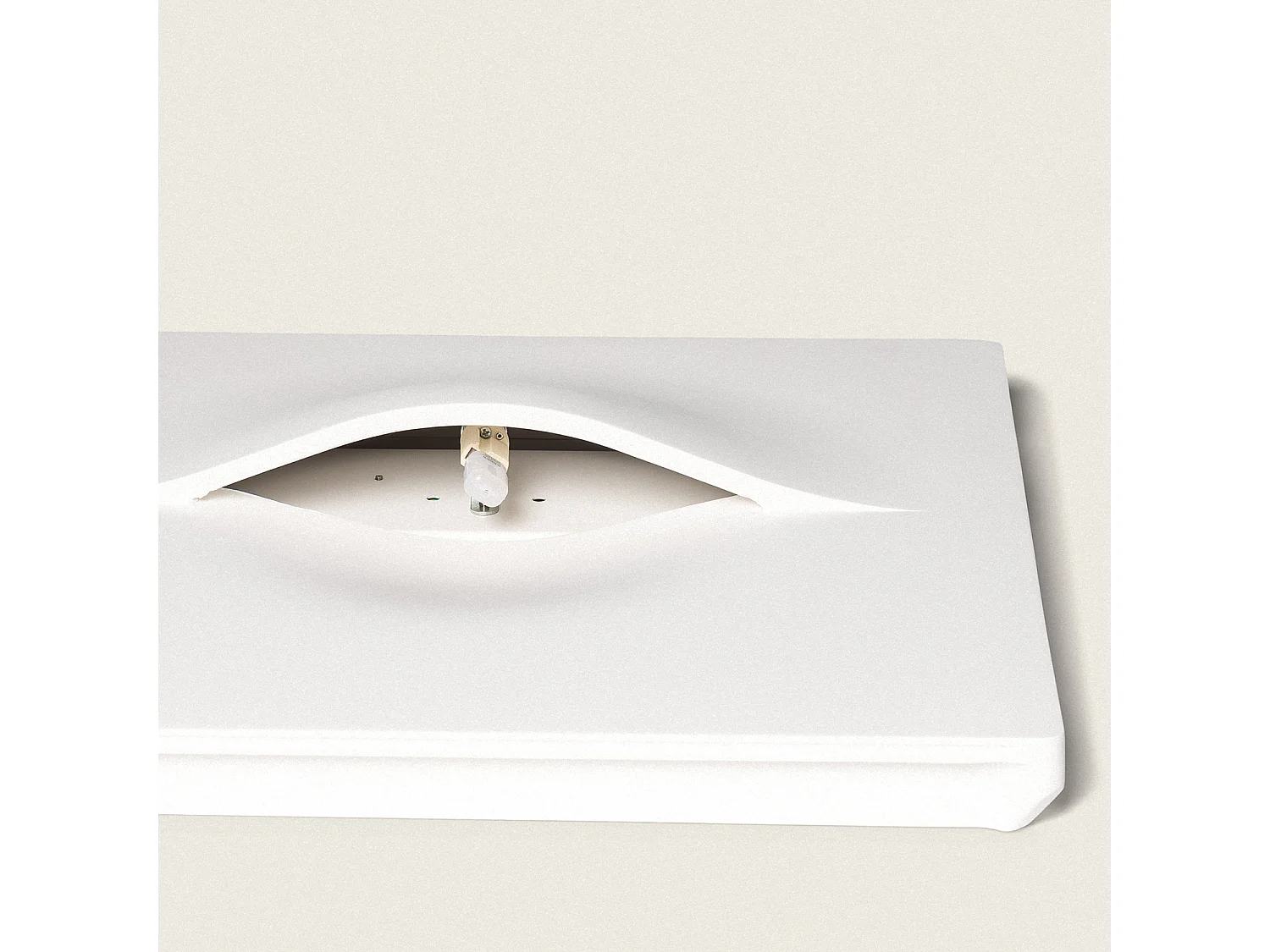 Applique Murale Intégration Plâtre/Pladur pour Ampoule LED E14 Coupe 403x403 mm Blanc