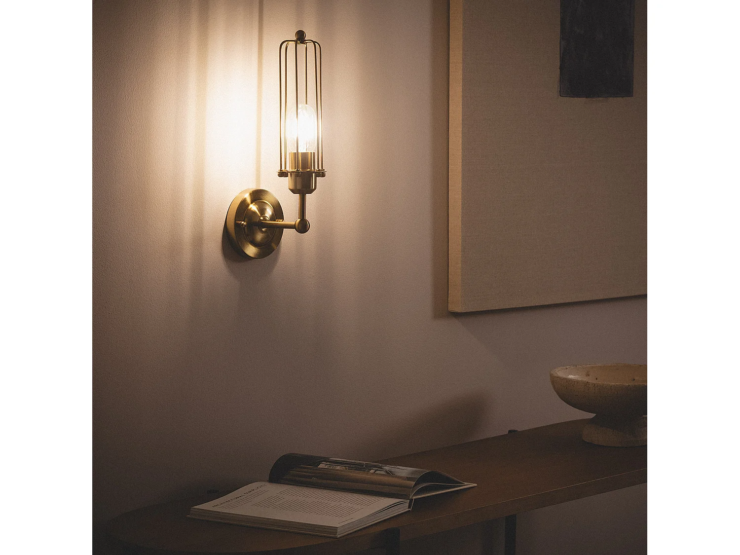 Lámpara de Pared Metal Belino Dorado