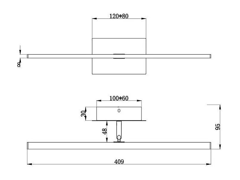 Aplique para Cuadros LED 4.5W Hockney Bronce