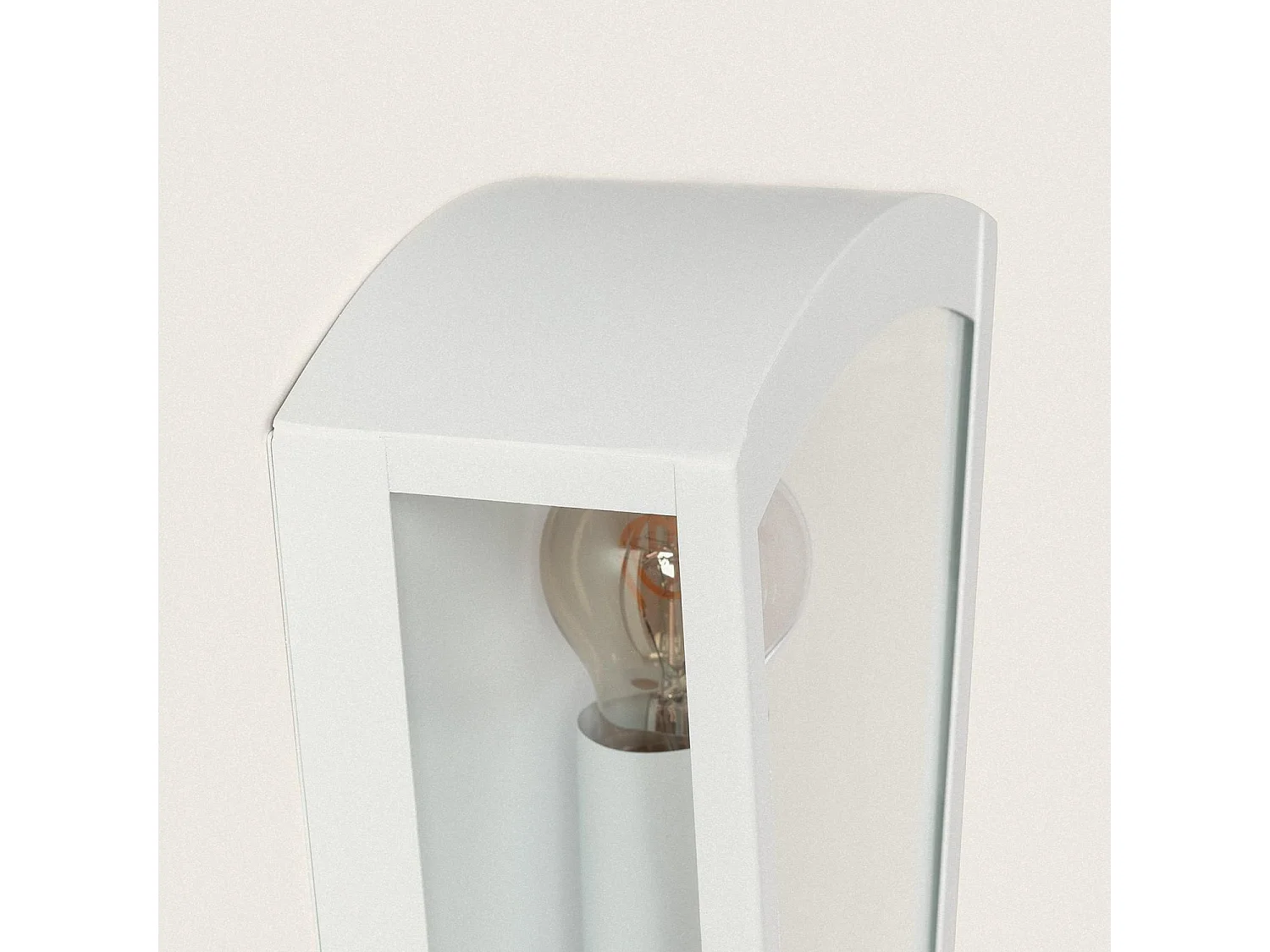 Applique Murale Extérieure Acier Inoxydable Zinnia Blanc