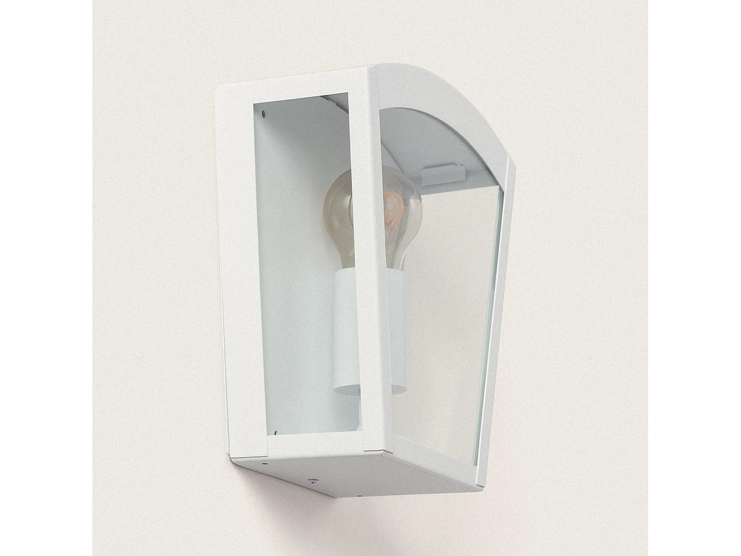 Applique Murale Extérieure Acier Inoxydable Zinnia Blanc