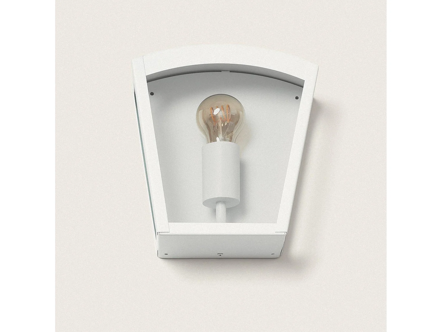 Applique Murale Extérieure Acier Inoxydable Zinnia Blanc