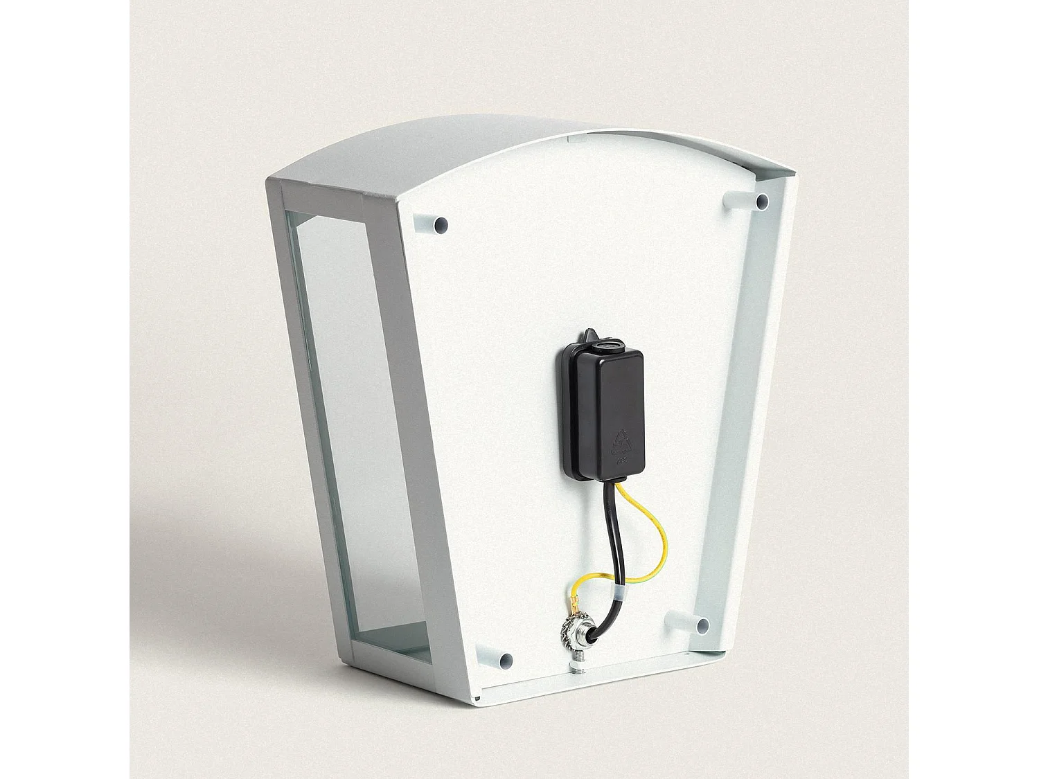 Applique Murale Extérieure Acier Inoxydable Zinnia Blanc