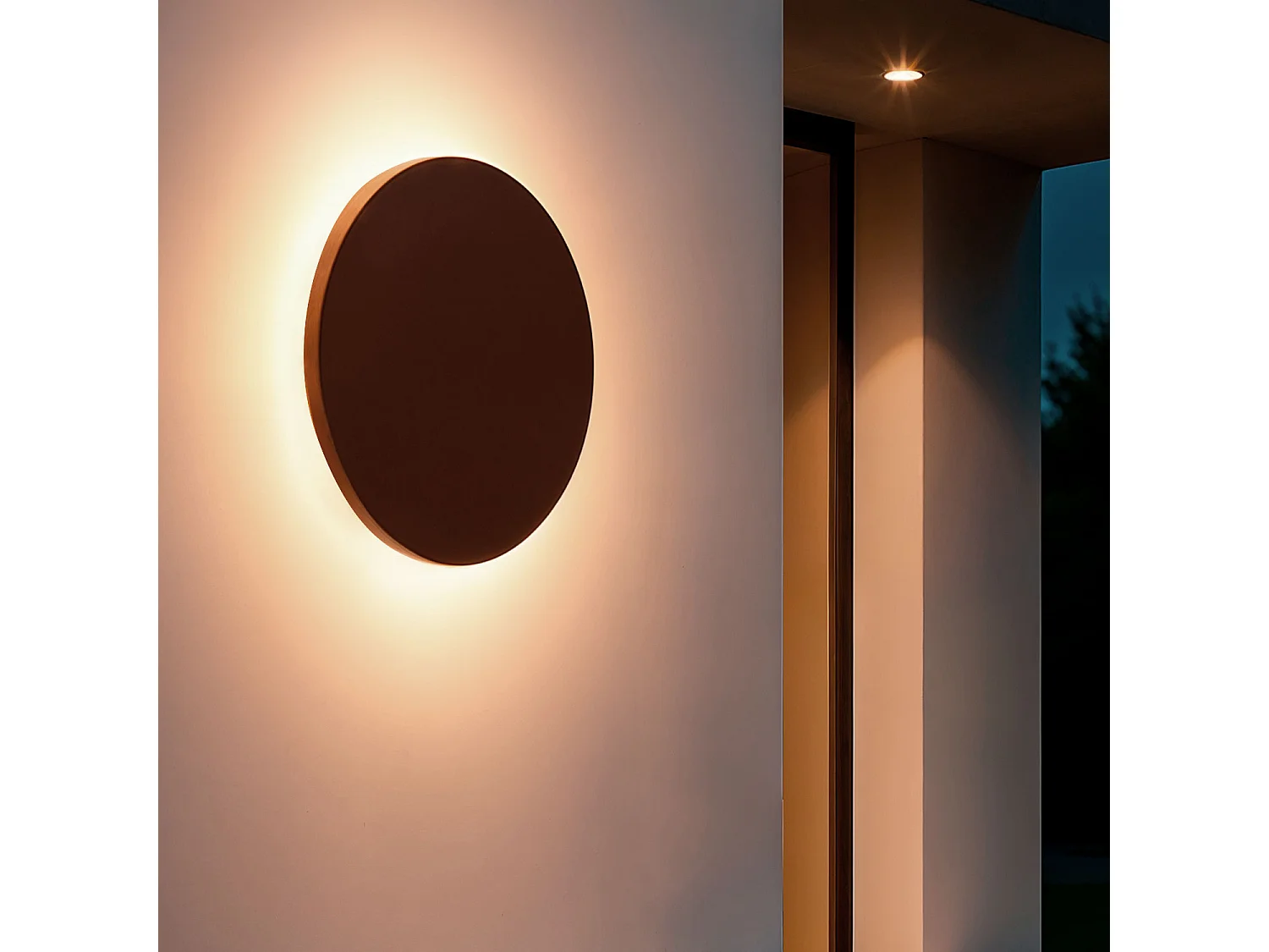 Applique Murale Extérieure LED 10 W Aluminium CCT Sélectionnable Blekkom S Rouille