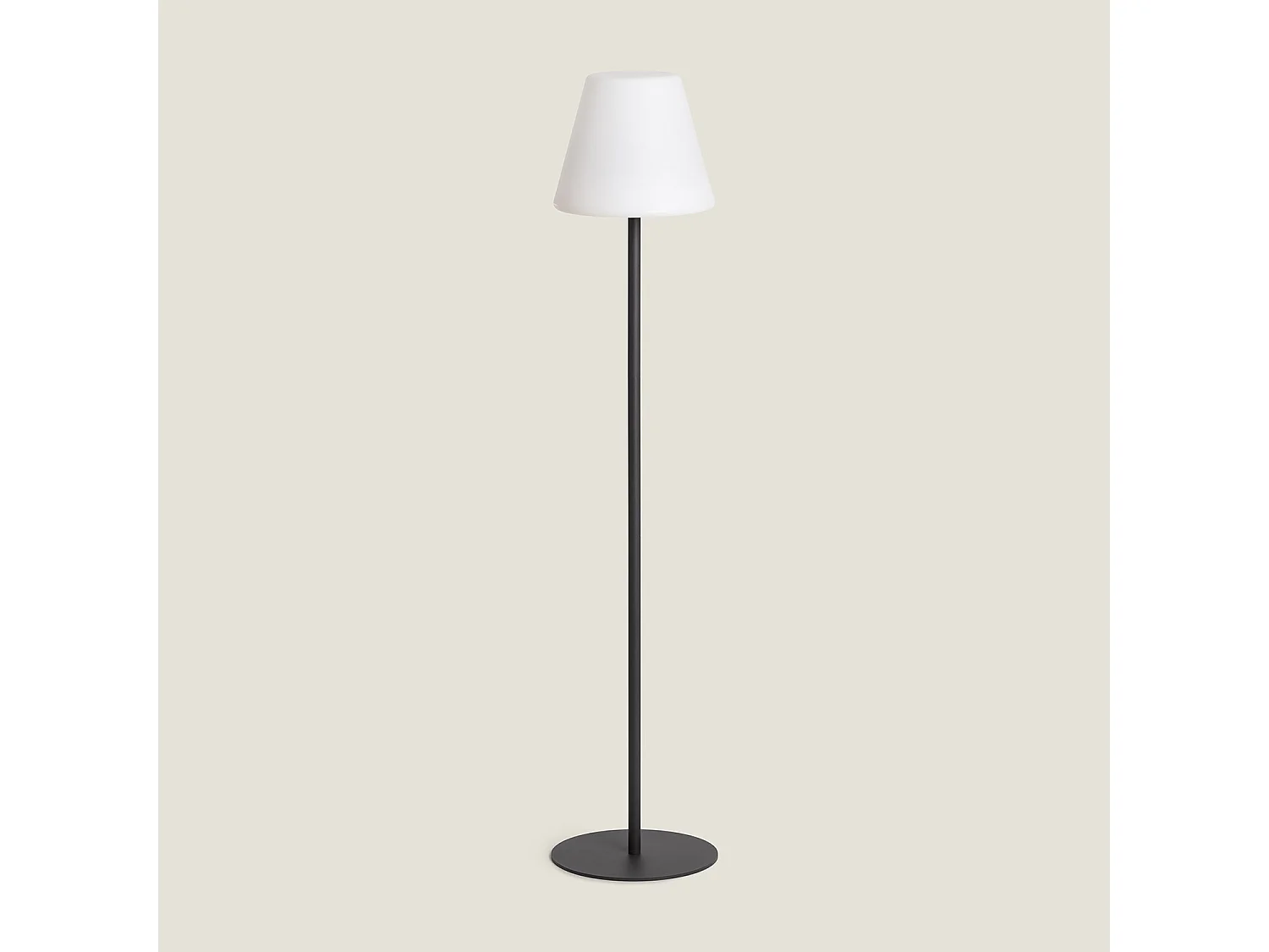 Lampada da Terra per Esterni Metallo LED Solare Larso 3000K Bianco Caldo