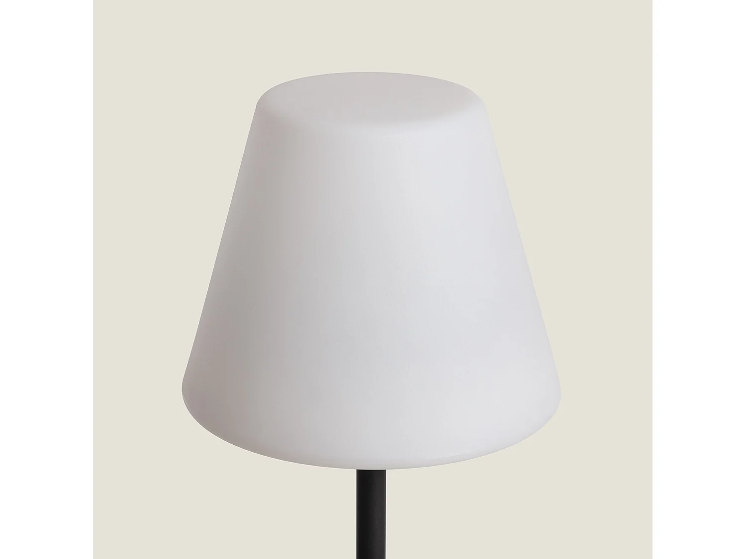 Lampada da Terra per Esterni Metallo LED Solare Larso 3000K Bianco Caldo