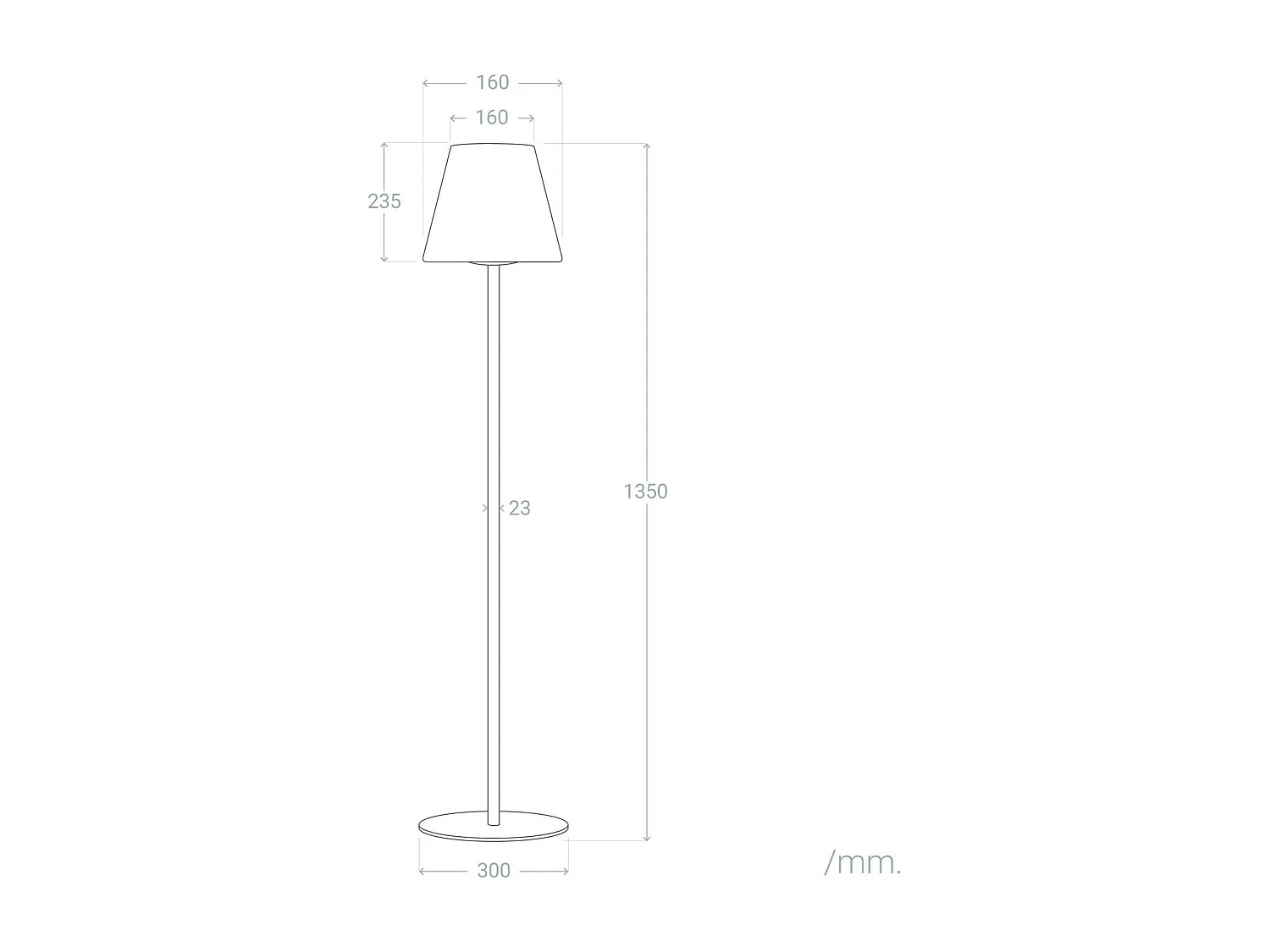Lampada da Terra per Esterni Metallo LED Solare Larso 3000K Bianco Caldo