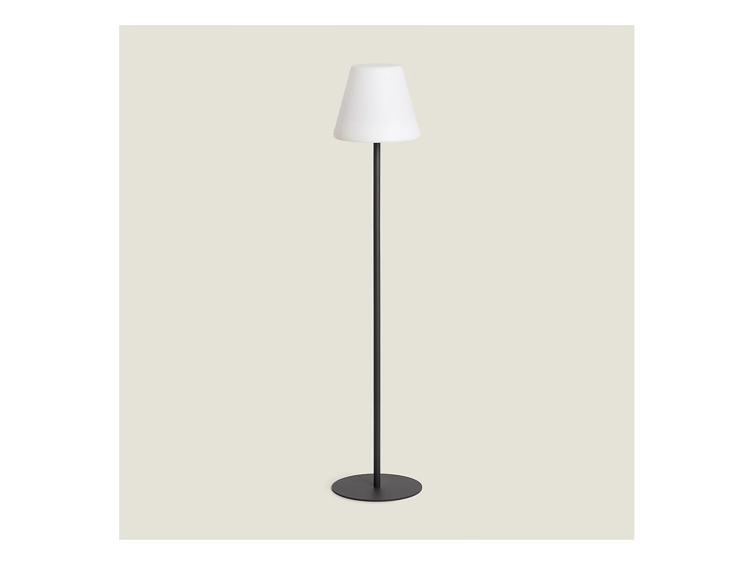 Lampadaire LED Extérieur Solaire Métal Larso  3000K Blanc chaud