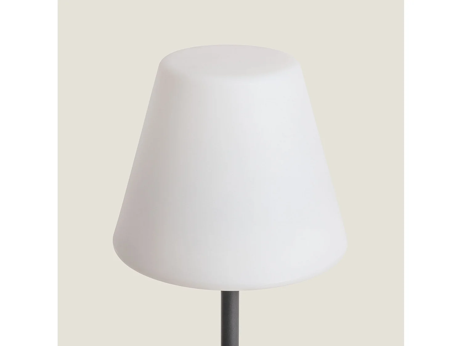 Lampada da Terra per Esterni Metallo LED Solare Larso 3000K Bianco Caldo