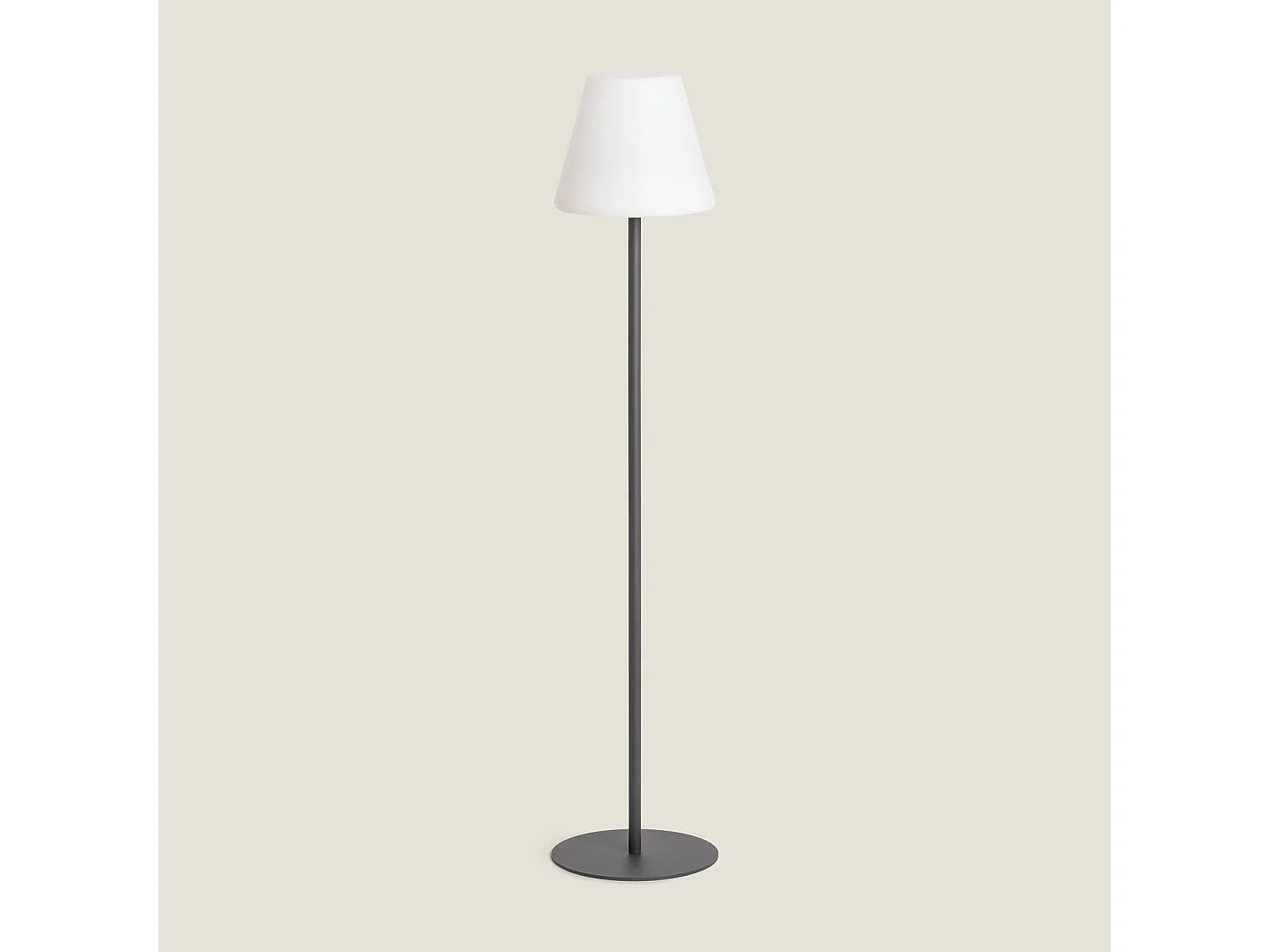 Lampada da Terra per Esterni Metallo LED Solare Larso 3000K Bianco Caldo