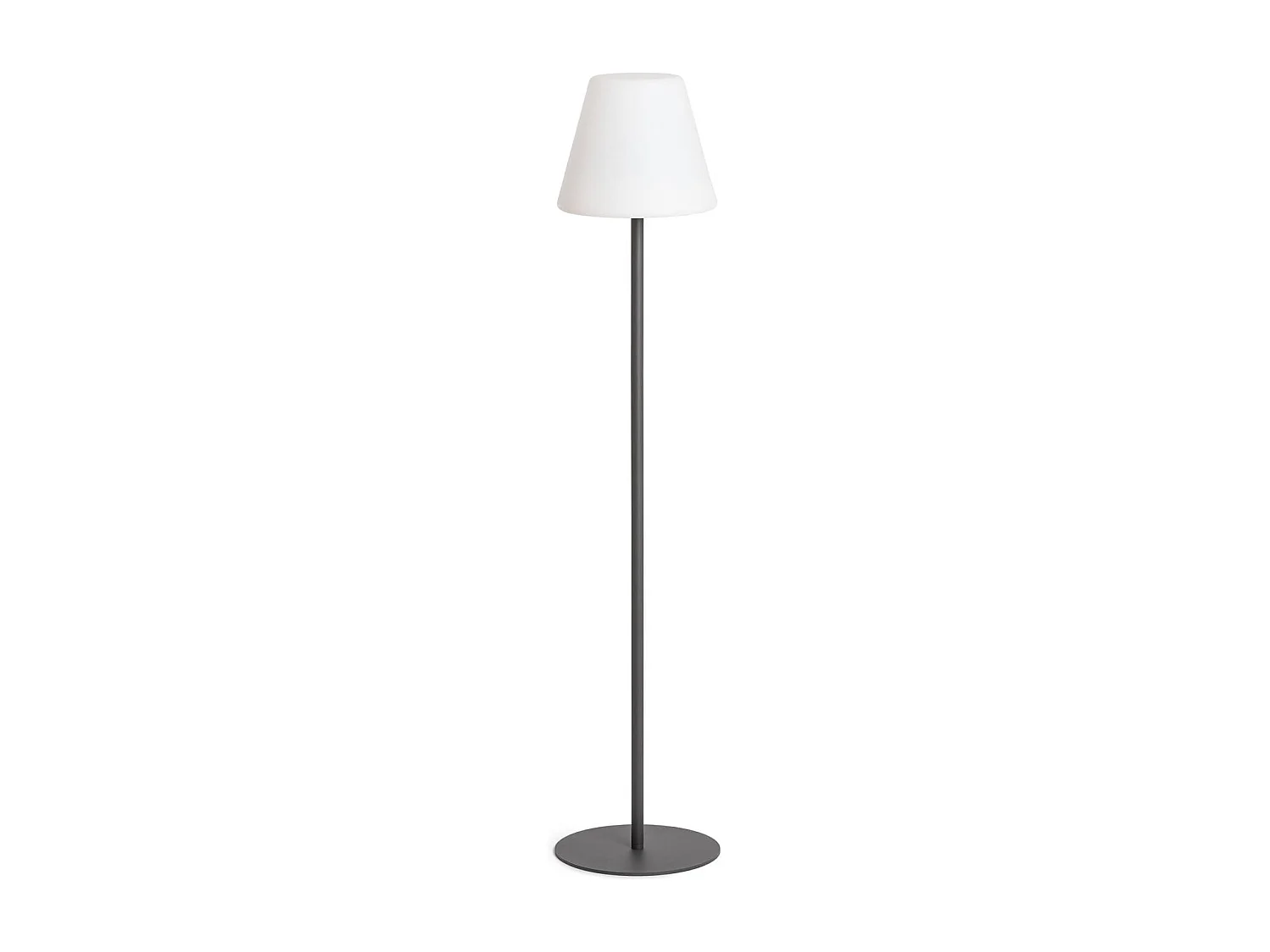Lampada da Terra per Esterni Metallo LED Solare Larso 3000K Bianco Caldo