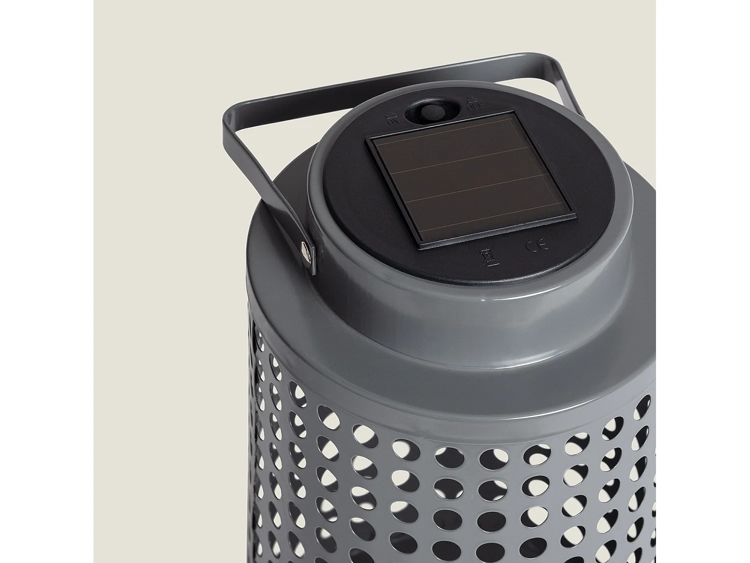 Lámpara de Mesa LED Solar Portátil con Batería Recargable Small Árta Gris Oscuro