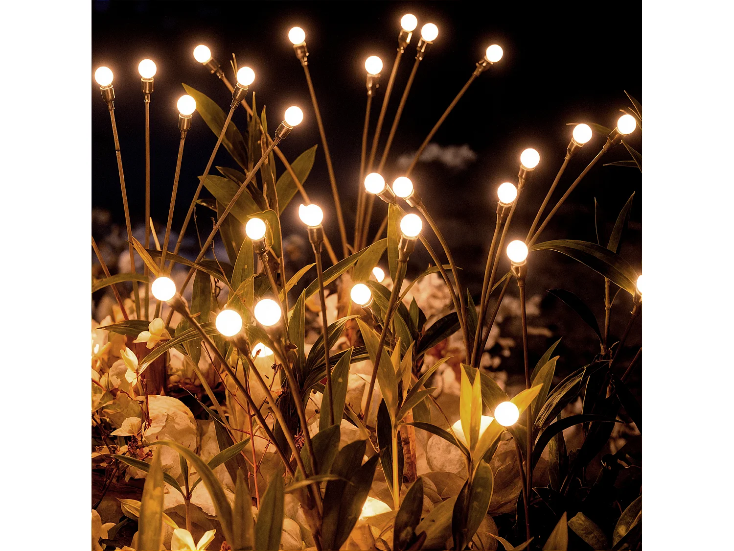 Pack de 6 Piquets LED Solaires Extérieur LightningBug 3000K Blanc chaud