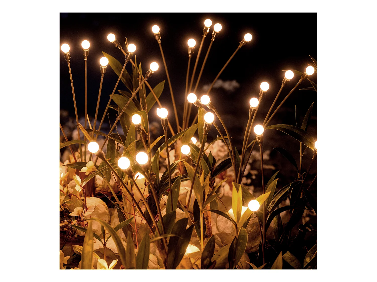 Box da 6 Picchetti LED Solari Per Esterni LightningBug 3000K Bianco Caldo