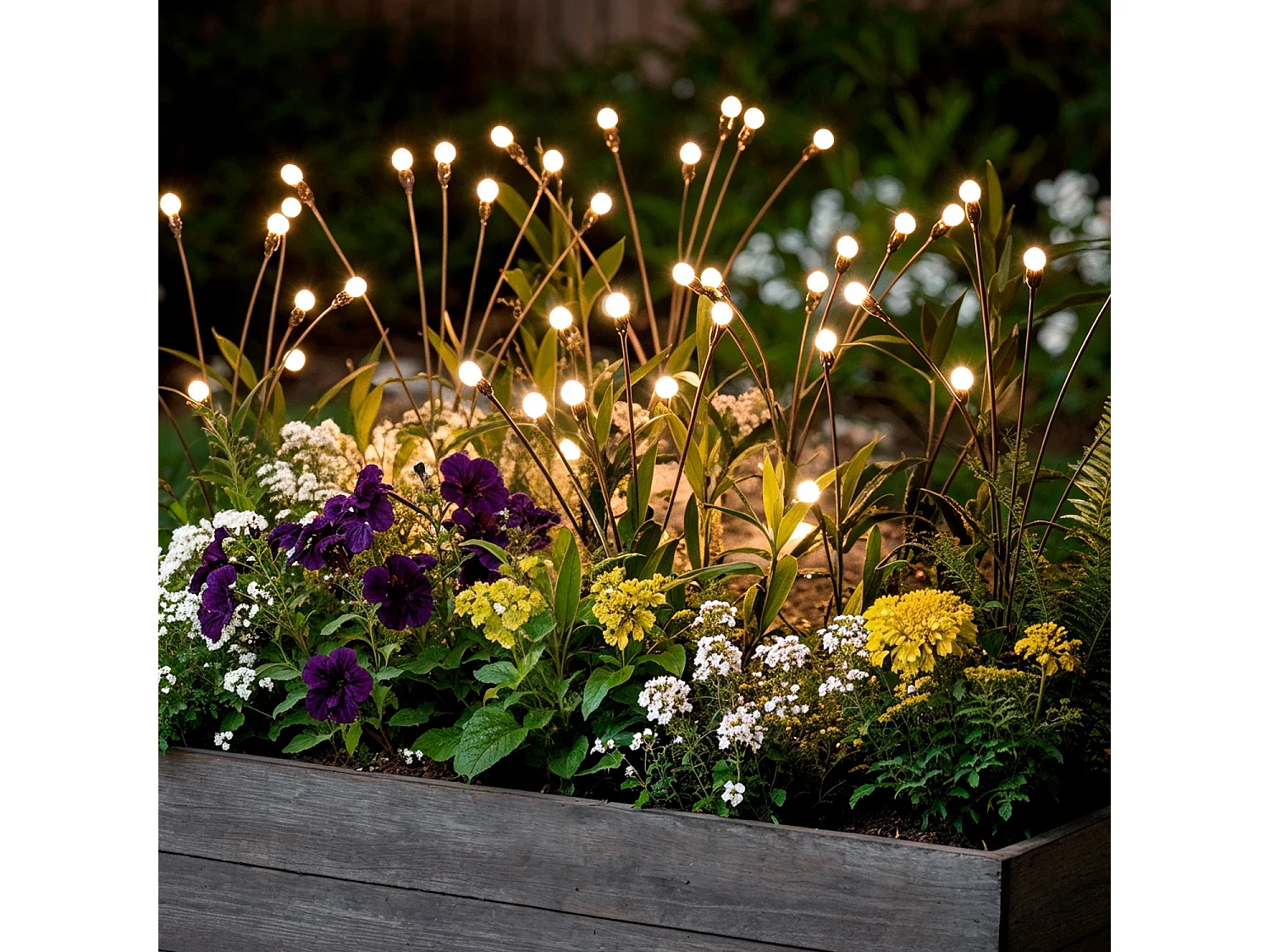 Pack de 2 Piquets LED Solaires Extérieur LightningBug 3000K Blanc chaud