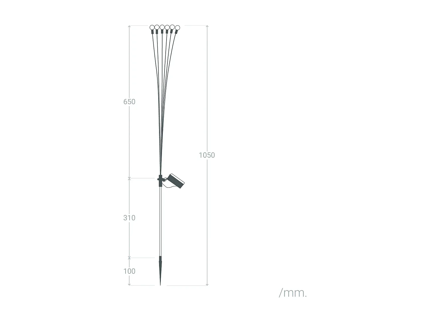 Pack de 2 Pinchos LED Solar Exterior LightningBug 3000K Blanco Cálido
