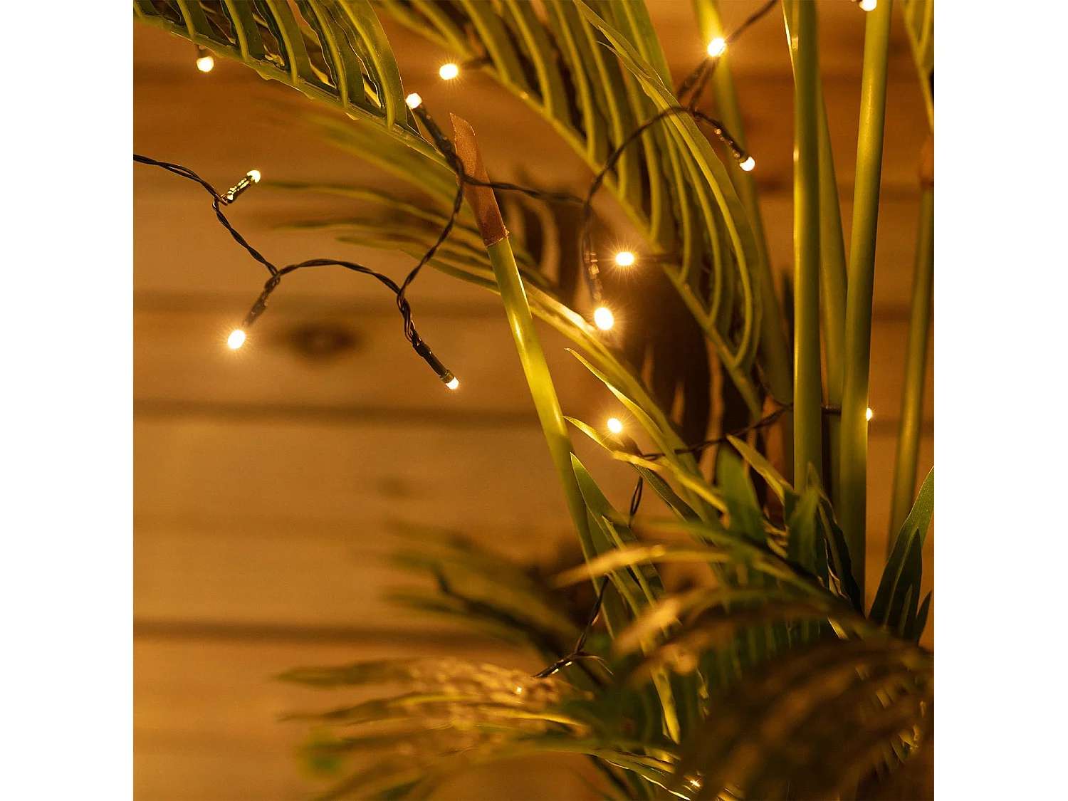 Guirlande LED Extérieure Solaire Lasan 4m 3000K Blanc chaud